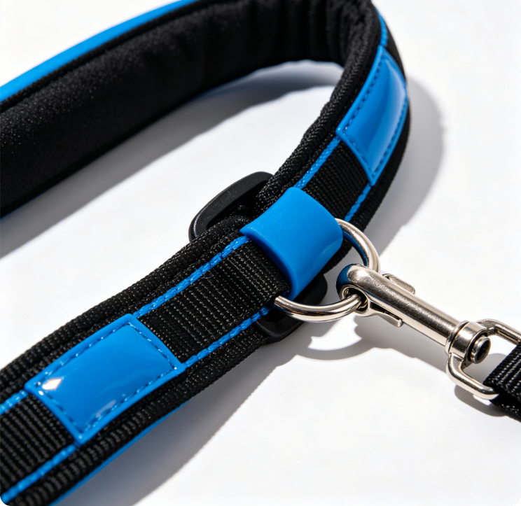 PawByLuca Removable Dog Seat Belt Harness for Car, 3 in 1 Pet Dog Car Seatbelt Leash, Retractable Restraint Secures to Vehicle Headrest & Adjustable Reflective Bungee Dog Seatbelt Tether, Blue and Black